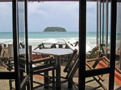 Mama Tri's Boat House looking out onto Kata Beach, Phuket... by Blair Hughes 
